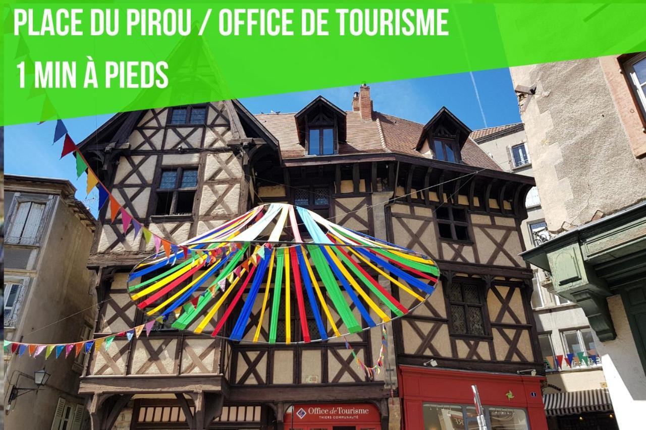 Le Double Pirou # 2 Appartements # Halte Auvergne Thiers Exterior photo